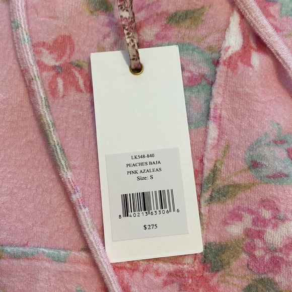 LoveShackFancy peaches baja hoodie pink azaleas size small - Picture 6 of 8